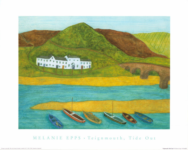 Teignmouth Tide Out by Melanie Epps - 16 X 20 Inches (Offset Lithograph)