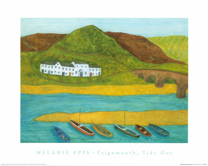 Teignmouth Tide Out by Melanie Epps - 16 X 20 Inches (Offset Lithograph)