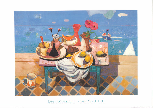 Sea Still Life by Leon Morrocco - 20 X 28 Inches (Offset Lithograph)