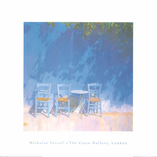 Blue Shadows by Nicholas Verrall - 16 X 16 Inches (Art Print)