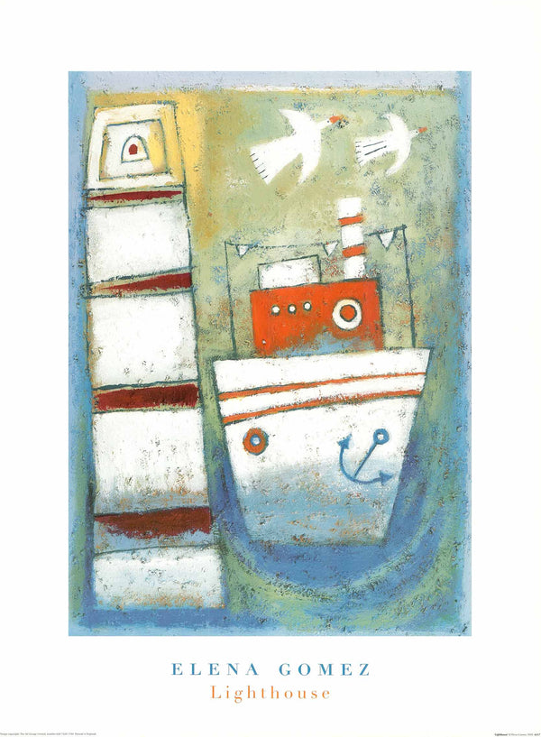 Lighthouse by Elena Gomez - 24 X 32 Inches (Art Print)