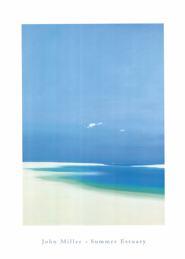 Summer Estuary by John Miller - 20 X 28 Inches (Art Print)