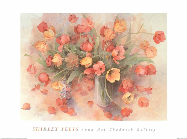 Tulips, 1989 by Shirley Felts - 24 X 32 Inches (Art Print)