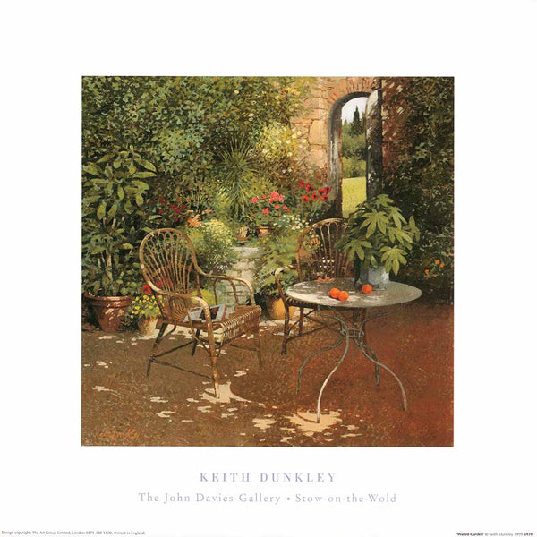 The Walled Garden by Keith Dunkley - 16 X 16 Inches (Art Print)