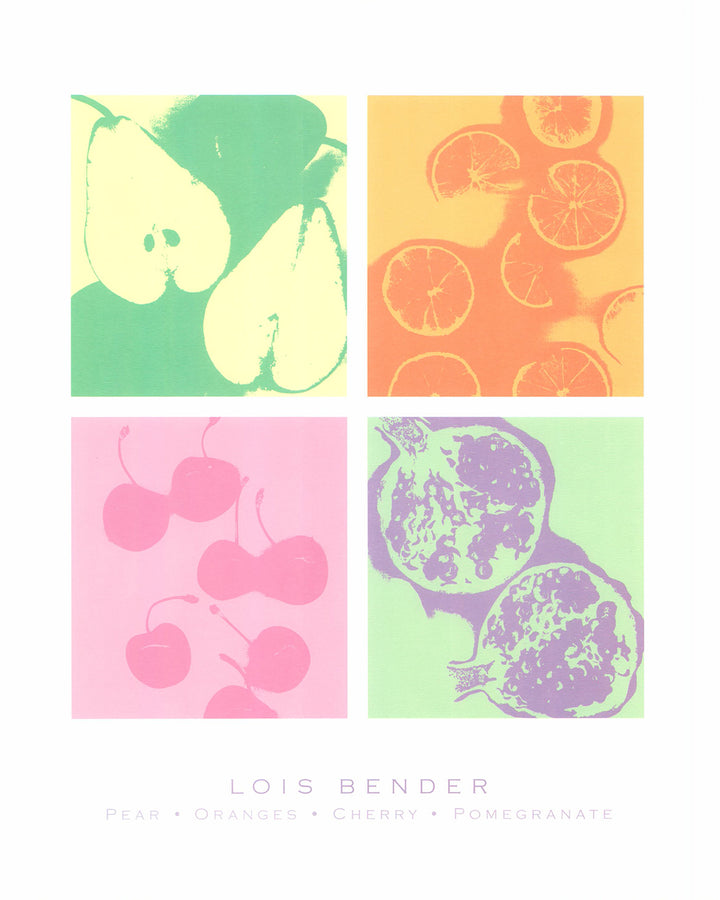 Fruit Quartet by Lois Bender - 16 X 20 Inches (Art Print)