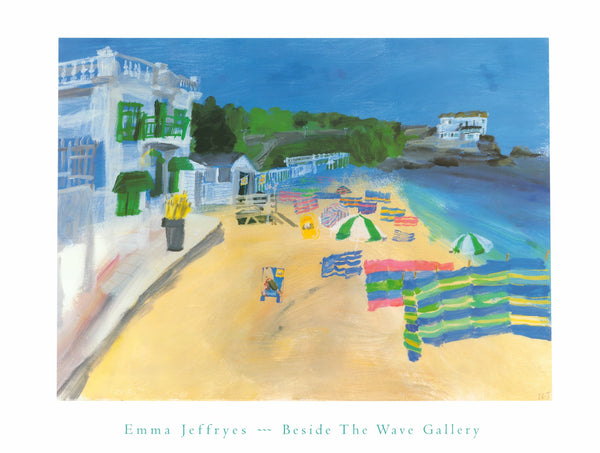 Porthminster Beach by Emma Jeffryes - 24 X 32 Inches (Art Print)