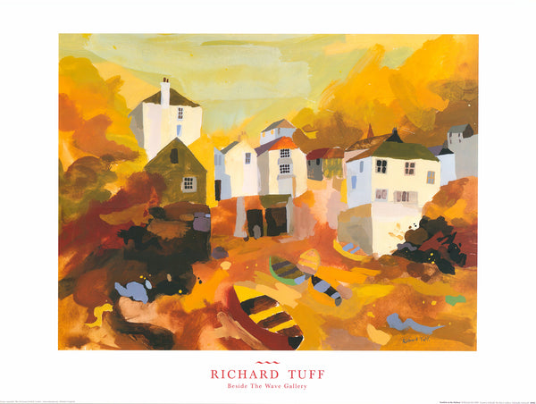 Sunshine in the Harbour by Richard Tuff - 24 X 32 Inches (Art Print)
