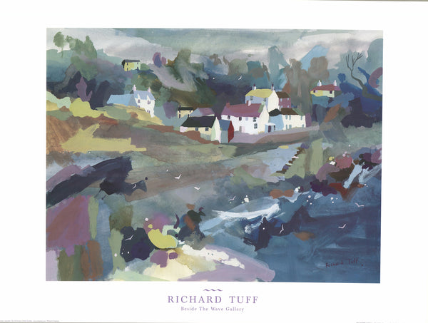 Coastal Village by Richard Tuff - 24 X 32 Inches (Art Print)