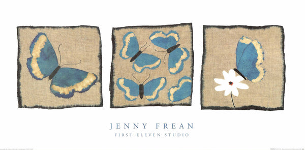Three Butterflies by Jenny Frean - 20 X 40 Inches (Art Print)