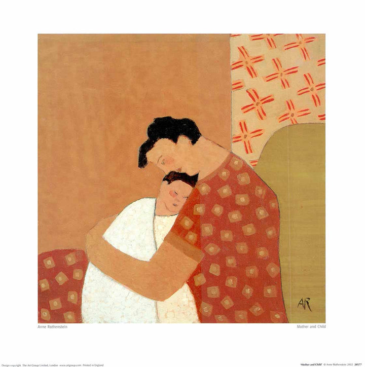 Mother and Child by Anne Rothenstein - 16 X 16 Inches (Art Print)