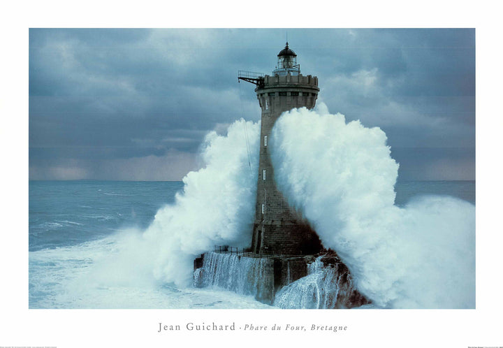 Phare du Four, Bretagne by Jean Guichard - 28 X 40 Inches (Art Print)