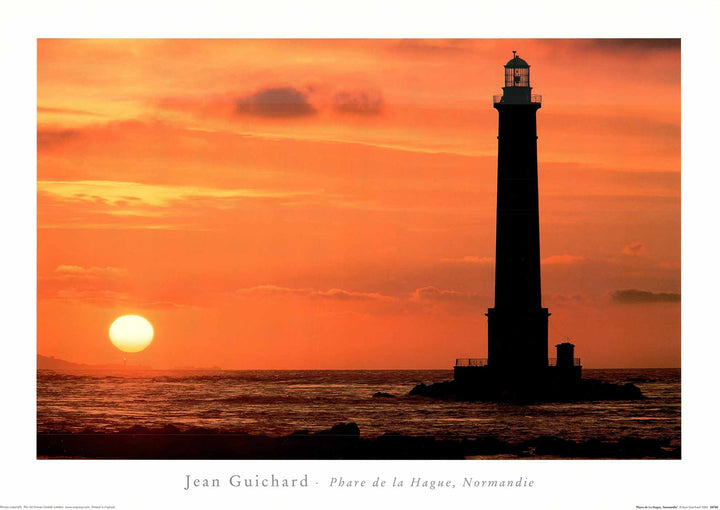 Phare de la Hague, Normandie by Jean Guichard - 20 X 28 Inches (Offset Lithograph)