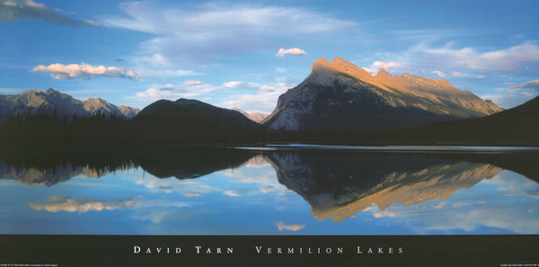 Vermilion Lakes by David Tarn - 20 X 40 Inches (Art Print)