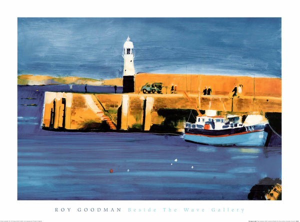 Mevagissey Light by Ray Goodman - 24 X 32 Inches (Art Print)