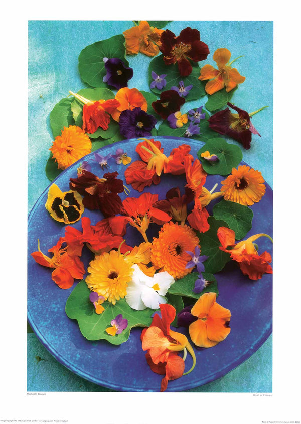 Bowl of Flowers, 2003 by Michelle Garrett - 20 X 28 inches (Art Print)