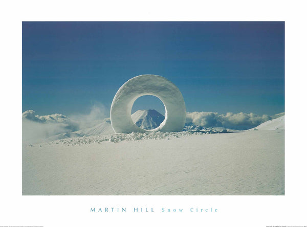 Snow Circle. Mt Ruapehu, New Zealand by Martin Hill - 24 X 32 Inches (Art Print)