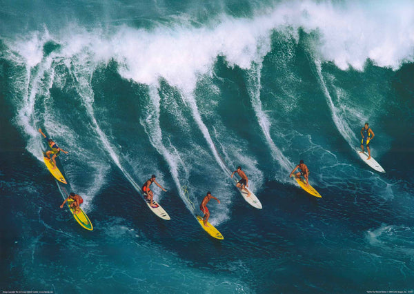 Surfers, 2004 by Warren Bolster - 20 X 28 Inches (Art Print)