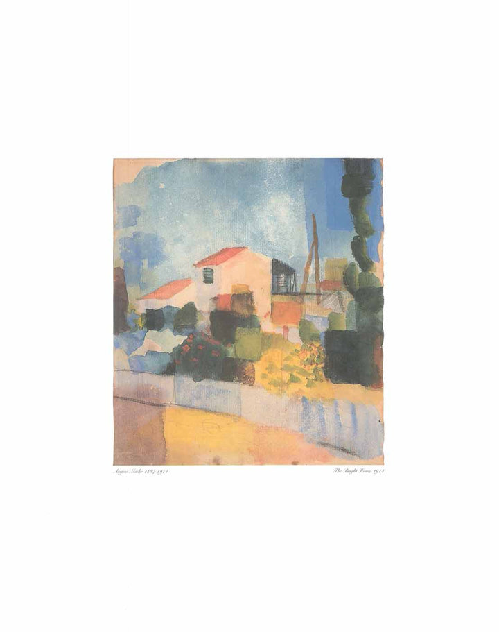 The Bright House by August Macke - 16 X 20 Inches (Art Print)