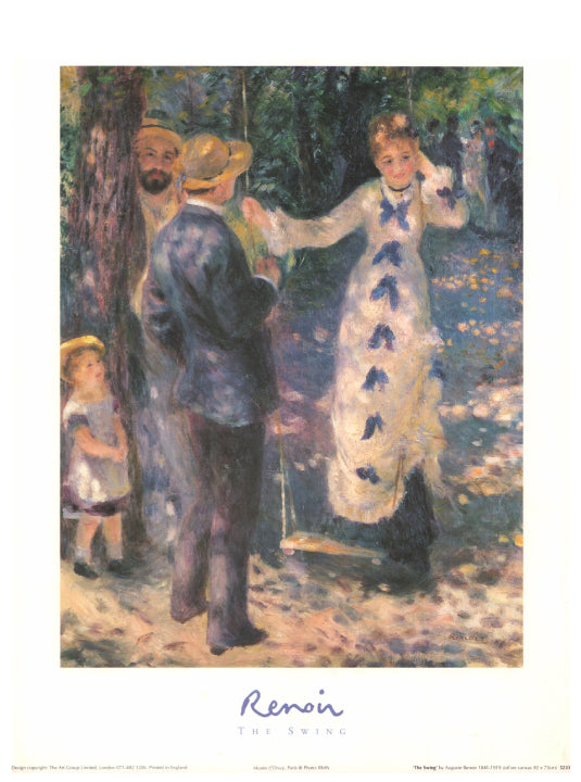 The Swing by Auguste Renoir  - 15 X 12  Inches (Art Print)