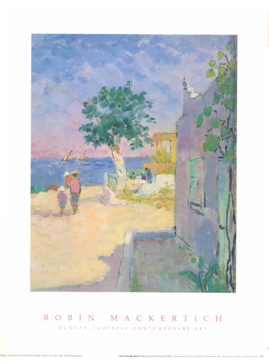 View from the Beach by Robin Mackertich - 15 X 12  Inches (Art Print)