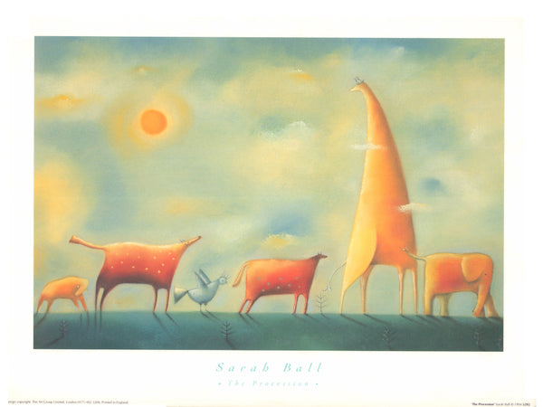 The Procession by Sarah Ball  - 15 X 12  Inches (Art Print)
