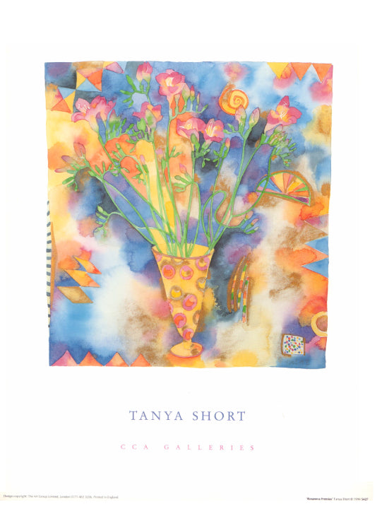 Rosanova Freesias by Tanya Short - 15 X 12  Inches (Art Print)