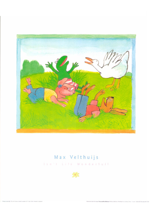 Frog and the Birdsong by Max Velthuijs - 12 X 15 Inches (Art Print).