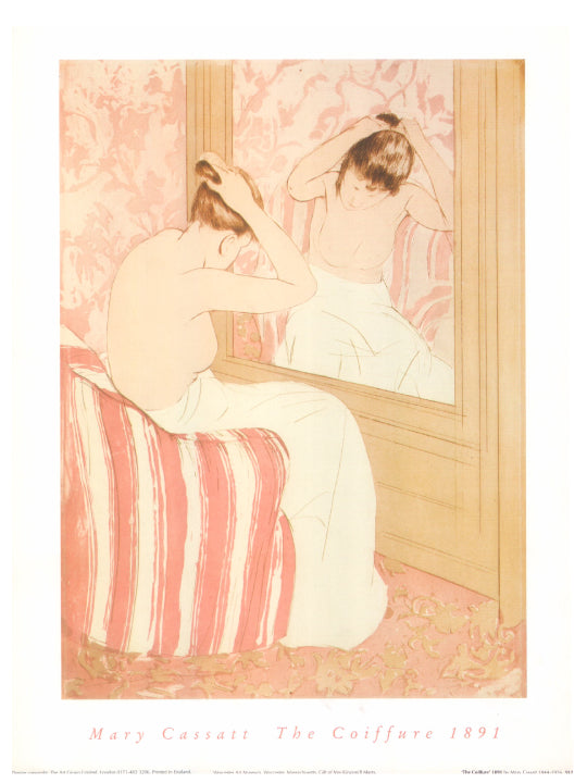 The Coiffure by Mary Cassatt - 15 X 12  Inches (Art Print)