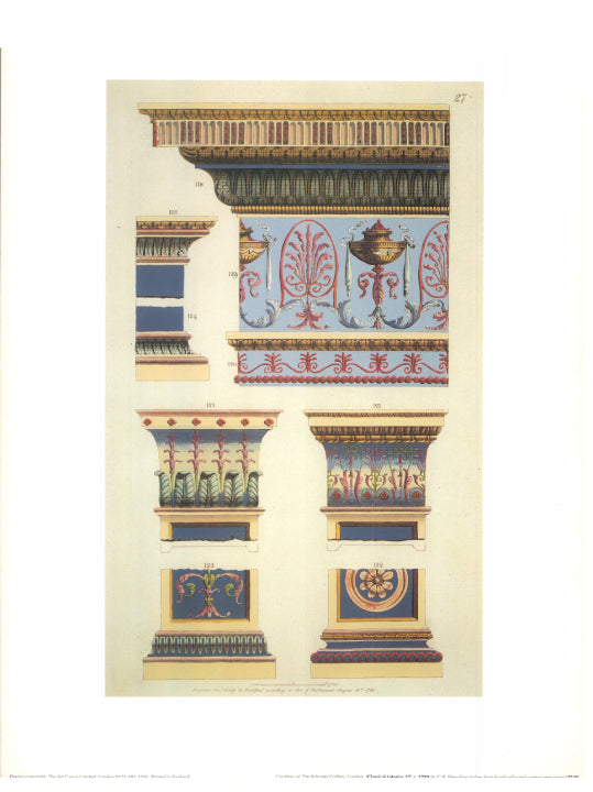 Classical Interior 27' by G.B. Pergolese- 15 X 12  Inches (Art Print)
