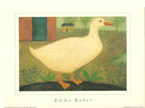 Farmyard Duck by Emma Baker - 12 X 16 Inches (Art Print).