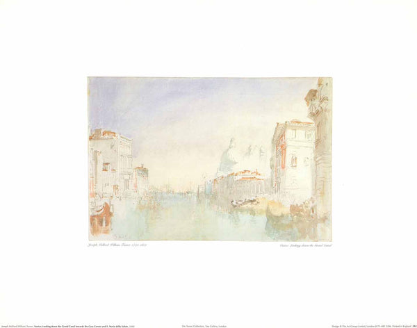 Venice: Looking Down the Grand Canal, 1840 by Joseph Mallord William Turner - 16 X 20 Inches (Art Print)