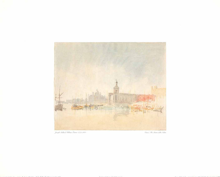 Venice: The Punta della Salute, 1819 by Joseph Mallord William Turner - 16 X 20 Inches (Art Print)