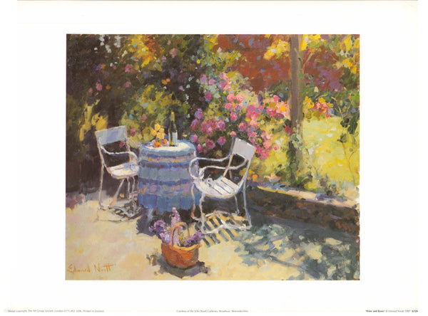 Wine and Roses by Edward Noott- 12 X 16 Inches (Art Print).
