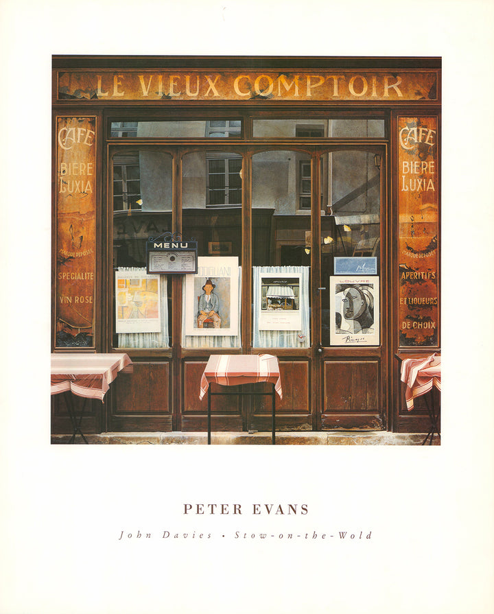 Le Vieux Comptoir by Peter Evans - 16 X 20 Inches (Art Print)