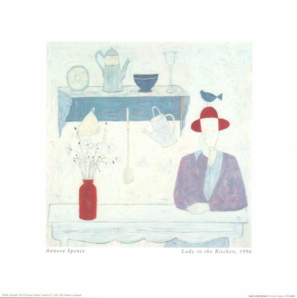 Lady in the Kitchen, 1996 by Annora Spence - 16 X 16 Inches (Art Print)
