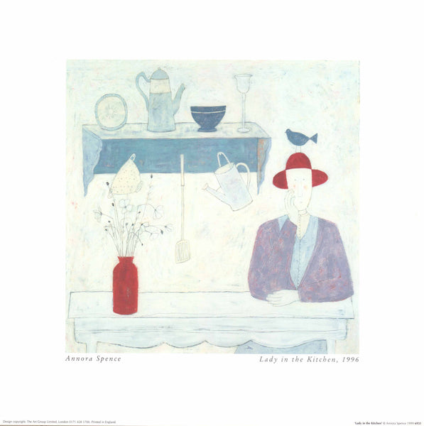 Lady in the Kitchen, 1996 by Annora Spence - 16X16 Inches (Art