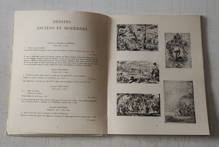 Antarès : Dessins Anciens et Modernes, Estampes du XVe au XXe siècle by Guy Prouté & Jacqueline Ezratty (Vintage Softcover Book 1969)