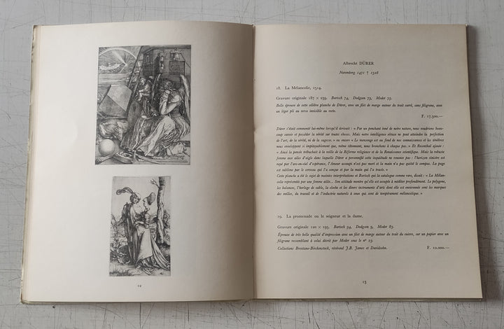 Antarès : Dessins Anciens et Modernes, Estampes du XVe au XXe siècle by Guy Prouté & Jacqueline Ezratty (Vintage Softcover Book 1969)