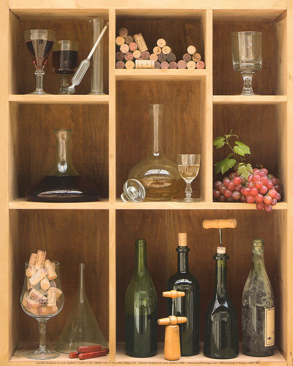 Bottle rack by Camille Soulayrol - 10 X 12 Inches (Art Print)