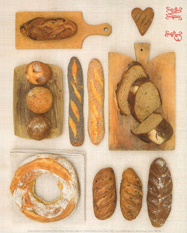 Breads by Camille Soulayrol - 10 X 12 Inches (Art Print)