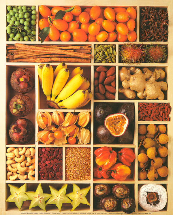 Exotic Fruits by Atelier Nouvelles Images - 10 X 12 Inches (Art Print)