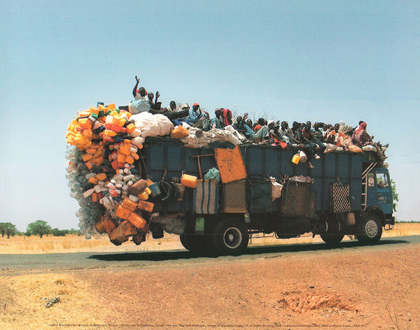 On the way to Kégoudou, Senegal by Sophie Bruschet - 10 X 12 Inches (Art Print)