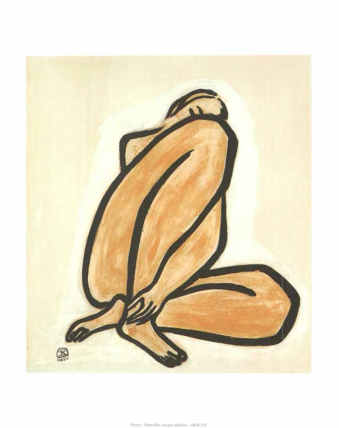 Nude by Sanyu - 10 X 12 Inches (Art Print)