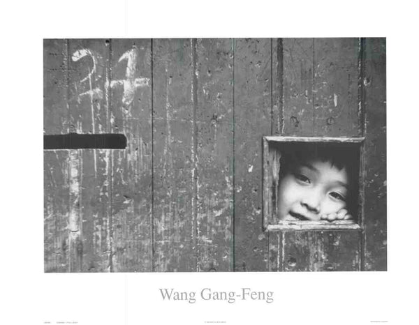 Surprise! - Peek-A-Boo by Wang Gang-Feng - 20 X 26 Inches (Fine Art Print)