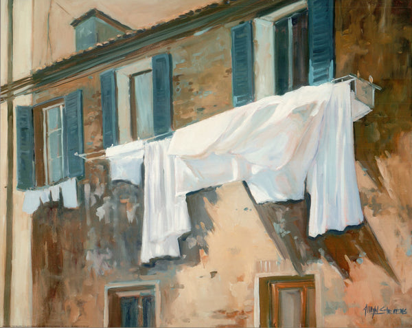 THE BALCONY II by Allayn Stevens - 16 X 20 Inches (Art Print)