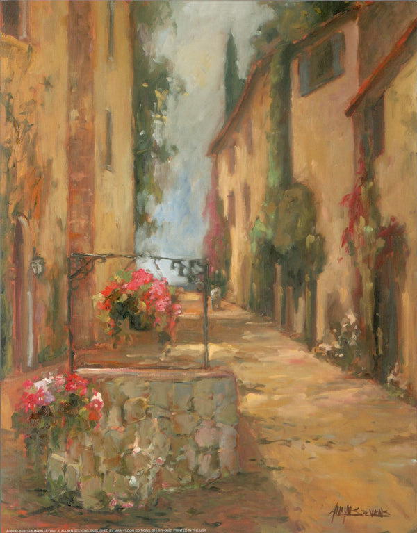 Italian alleyway II by Allayn Stevens - 11 X 14 Inches (Art Print)