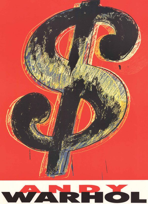 Dollar Sign, 1982 by Andy Warhol - 24 X 33 Inches (Art Print)
