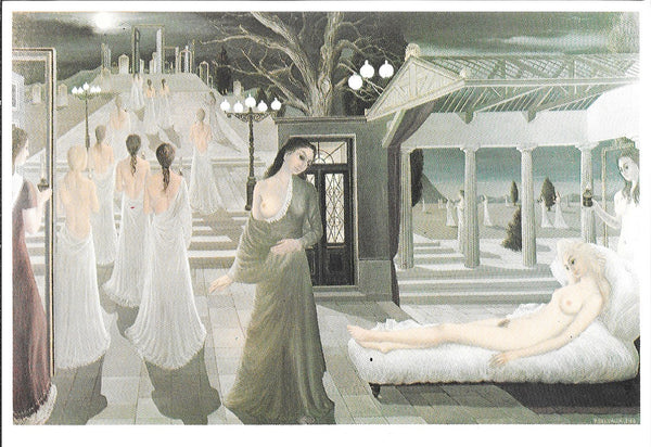 Acropolis by Paul Delvaux - 4 X 6 Inches (10 Postcards)