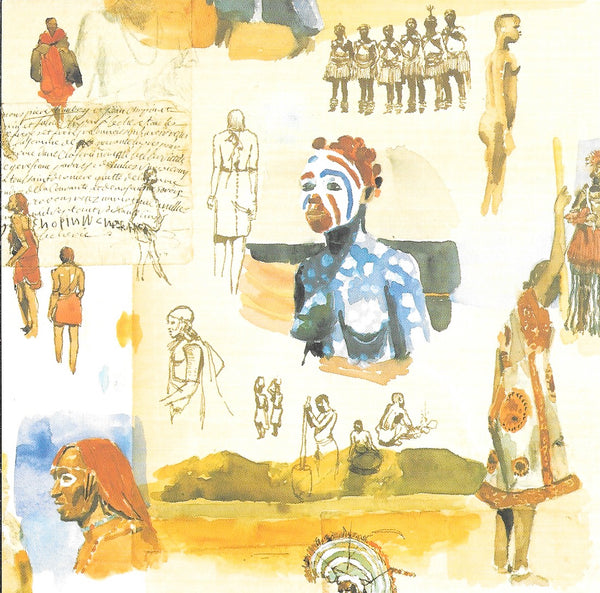 African Tribes by Marc Lacaze - 6 X 6 Inches (10 Postcards)