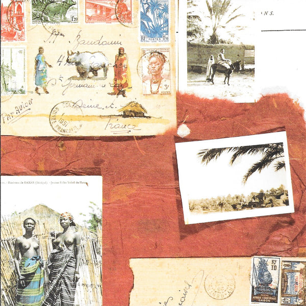 African Composition by Marc Lacaze - 6 X 6 Inches (10 Postcards)